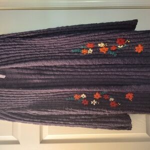 Blue Floral Women's Sweater